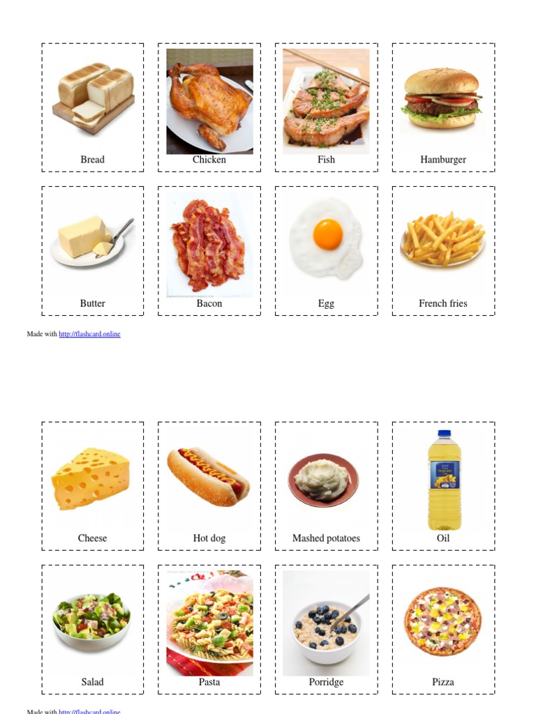 Comprehensive Food List and Beverages | PDF