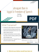 Hana Khayry Mahragant Ban in Egypt Freedom of Speech