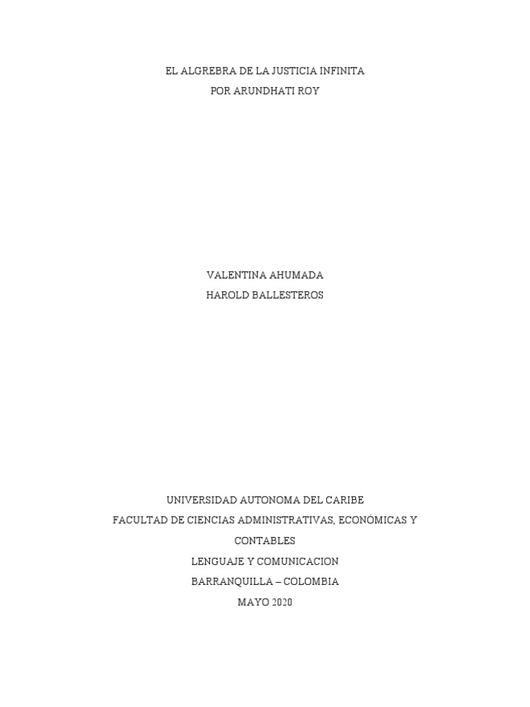 El Algrebra de La Justicia Infinita | PDF | Los Estados Unidos | Agitación