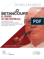 Libro Romulo Betancourt El Diseno de Una Republica