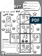 Roll The Dice And: Name: - Date: - / - / - Worksheet #