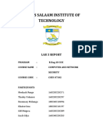 Dar Es Salaam Institute of Technology: Lab 3 Report