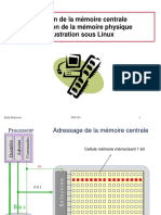 Gestion de La Mémoire Centrale Allocation de La Mémoire Physique Illustration Sous Linux