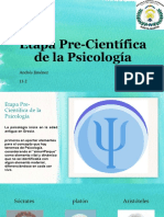 Etapa Pre-Científica de La Psicología PDF
