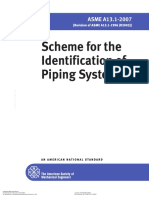 Scheme For The Identification of Piping Systems: ASME A13.1-2007
