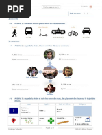 Fiche de Travail Indiquer Le Chemin PDF