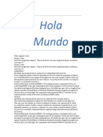 Hola Mundo: Two-Sample T-Test