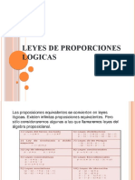 Leyes de Proporciones Logicas