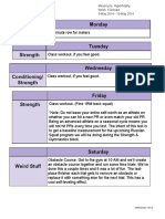 Hypertrophy Week 5 Deload