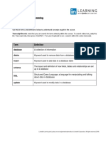 Glossary Learning SQL Programming PDF