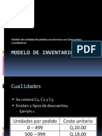 Modelo de Cantidad de Pedidos Con Descuentos Cuantitativos PDF