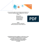 Plantilla Excel Evaluación Aspecto Económico Del Proyecto - Listas Chequeos RSE Ambiental y Social