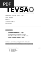 INTERSCHOOL EXAM OF - VISUAL BASIC - Level: Senior 6 TERM: 1st Academic Year: 2014 Time: 3hours