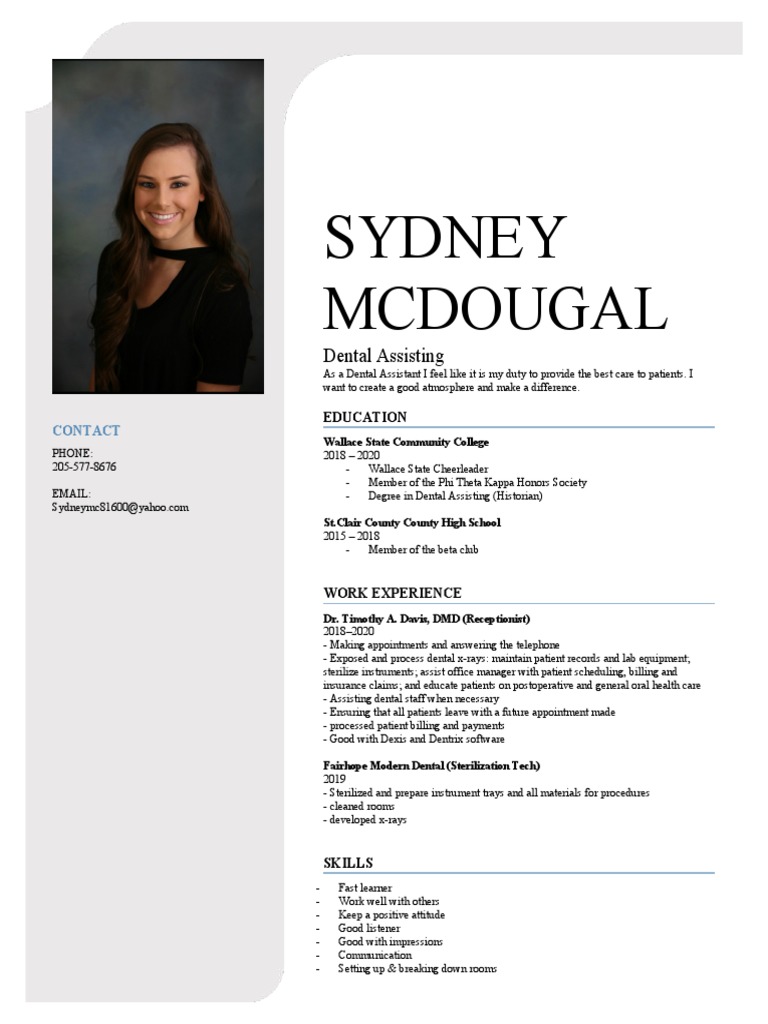 Sydney Mcdougal Dental Assisting PDF Dentistry Mouth