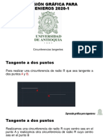 Circunferencias tangentes dos puntos