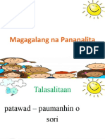 2-Magagalang Na Pananalita