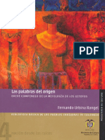 Las Palabras Del Origen, Breve Compendio de La Mitologa de Los Uitotos (1939), De Fernando Urbina Rangel