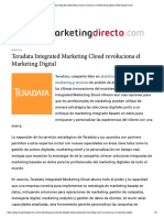 Teradata Integrated Marketing Cloud Revoluciona El Marketing Digital - Marketing Directo