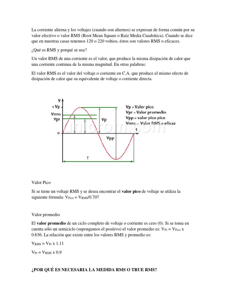 Valor RMS | PDF | Impedancia eléctrica | Inductor