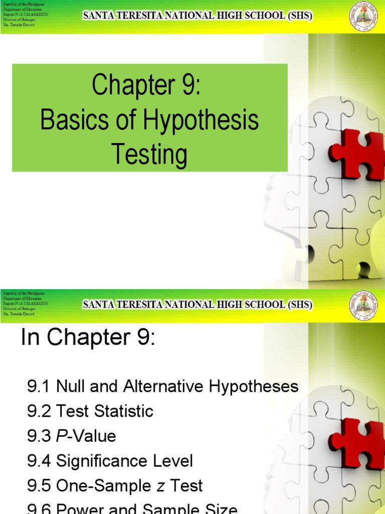 Hypothesis Testing Fundamentals | PDF | P Value | Type I And Type Ii Errors