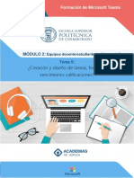 Tema 5 - Creacion y Diseño de Tareas Fechas de Vencimiento Calificaciones PDF