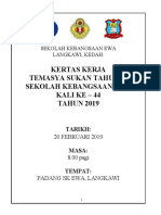 Kertas Kerja Sukan Sekolah 2019