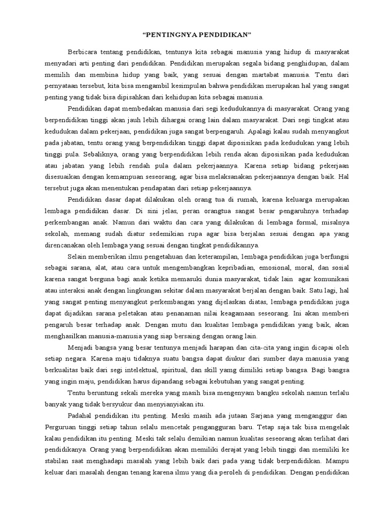 Pendidikan modern dan peran pentingnya dalam masyarakat