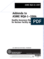 Addenda To ASME NQA-1-2004: Quality Assurance Requirements For Nuclear Facility Applications