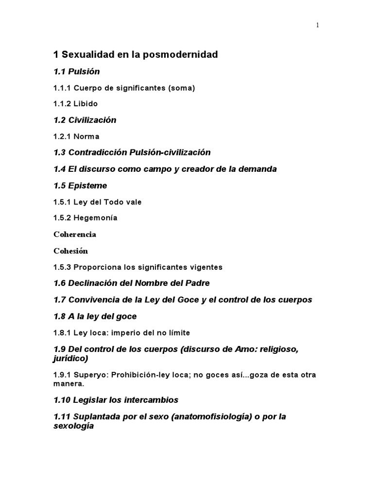 Sexualidad y Género en la Posmodernidad | PDF | Ciencias sociales