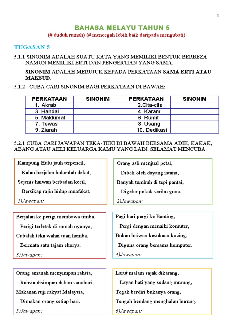 Jawapan Keselamatan Dintaman Permainan Buku Teks Tahun 5 Kirimkan Ini Lewat Email Blogthis