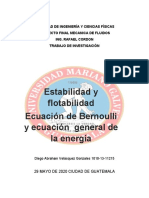MF-PR Estabilidad Flotabilidad Ecua de General de La Energía Bernoulli