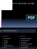 American Vs Pakistani Culture