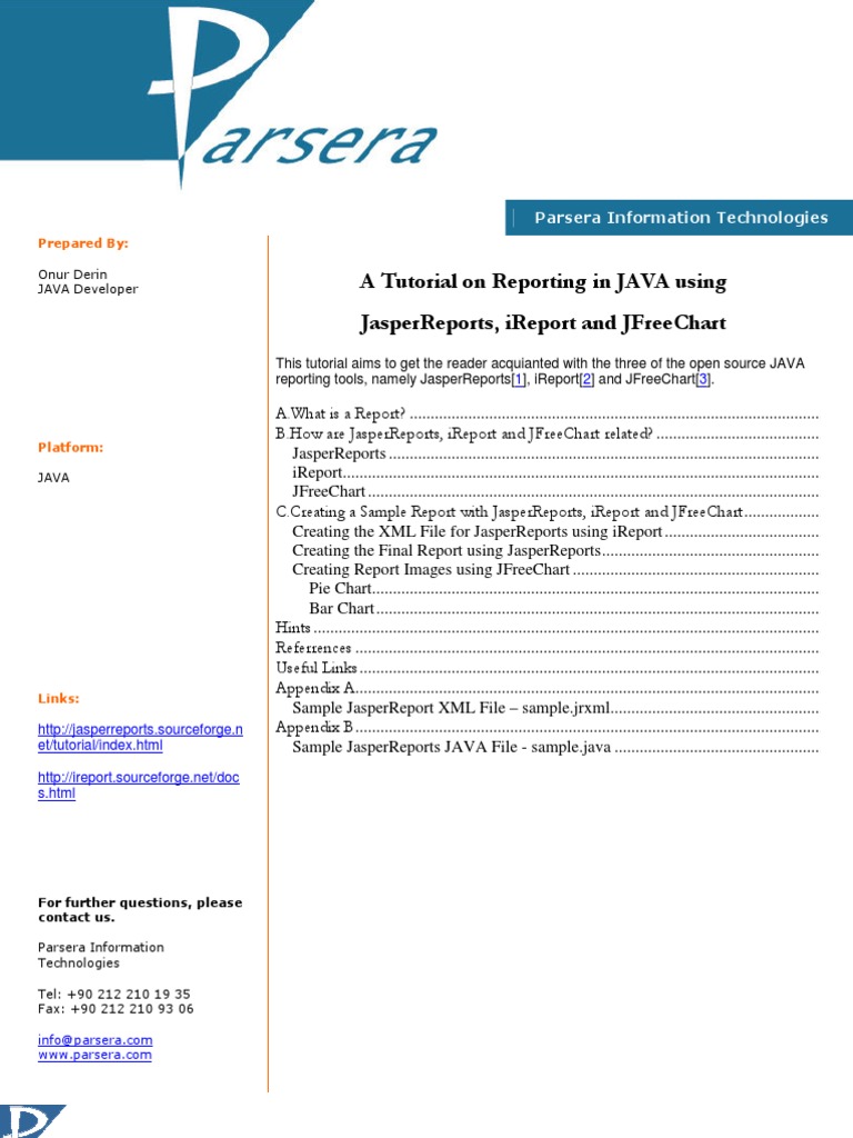A Tutorial On Reporting in JAVA Using Jasper Reports, Ireport and ...