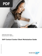 SAP Contact Center Client Workstation Guide: Operations Guide - Public Document Version: 13 - 2018-12-14