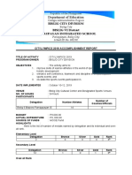 Department of Education: Bislig City Division BISLIG VI District Pamaypayan Integrated School