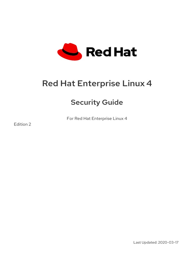 Red Hat Enterprise Linux-4-Security Guide-en-US | PDF | Linux | Trademark