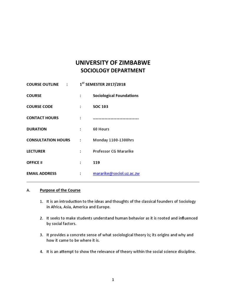 dissertation topics in sociology in zimbabwe