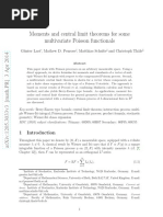 Moments and Central Limit Theorems For Some Multivariate Poisson Functionals