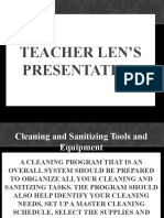 Teacher Len's Cleaning and Sanitizing Presentation