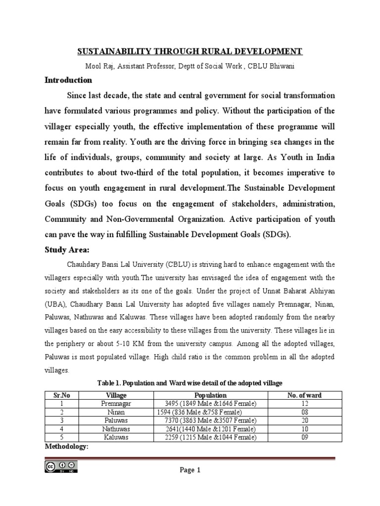 Sustainability Through Rural Development | PDF | Sustainability ...
