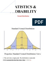 Statistics & Probability: Normal Distribution