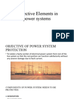 Protective Elements in Power Systems
