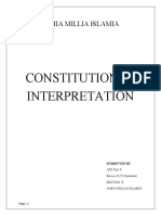 Constitutional Interpretation: Jamia Millia Islamia
