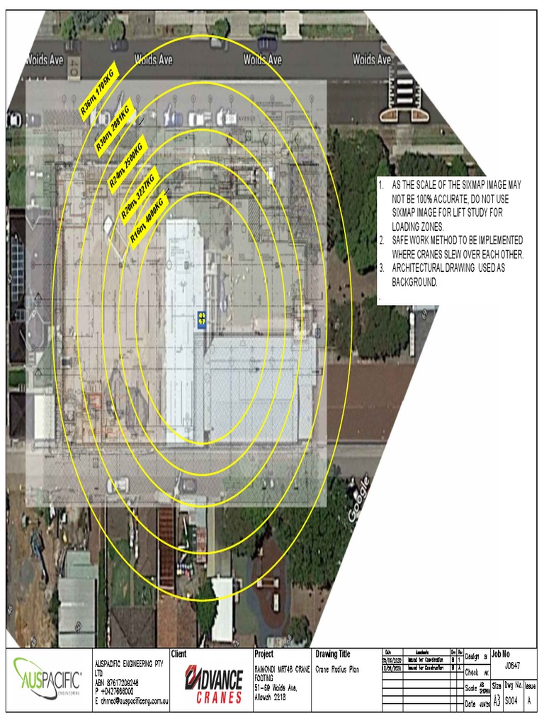 J0647-S004 - Crane Radius Plan | PDF