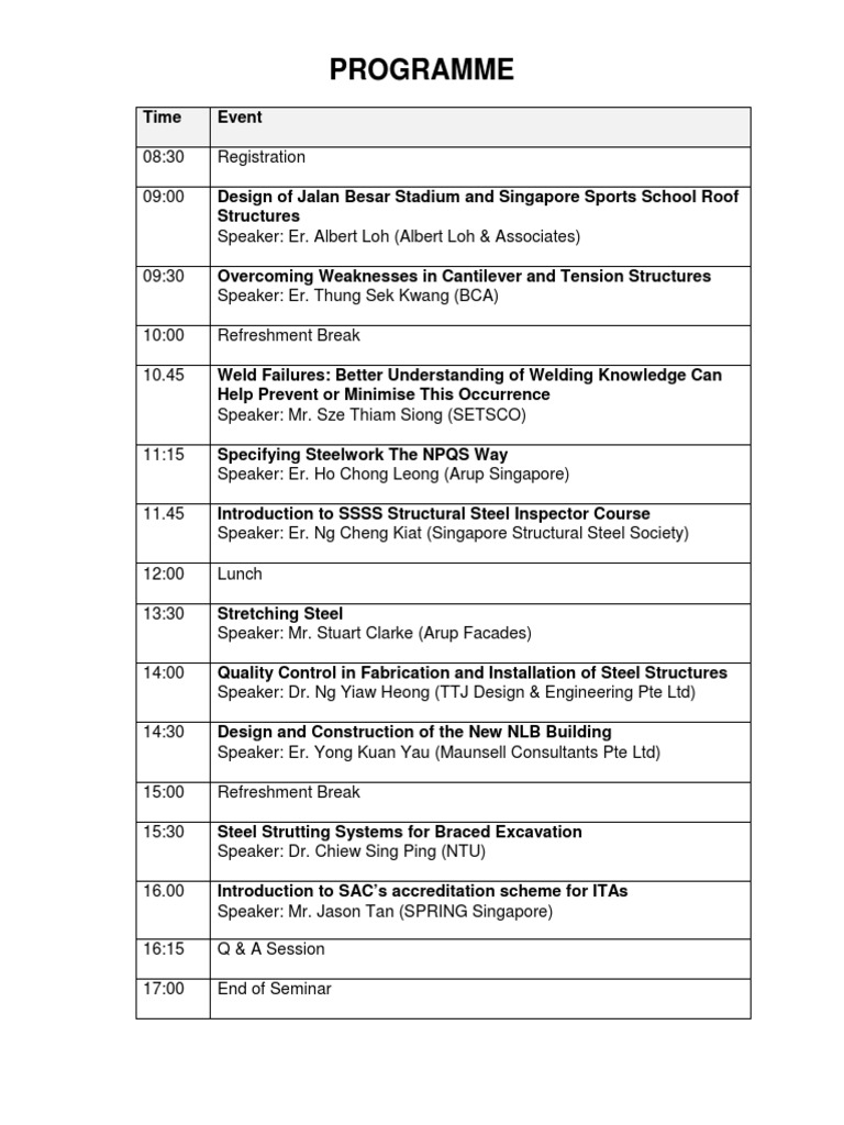 Seminar Programme | PDF
