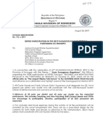 DIV MEMO No. 172 S 2019 DEPED PARTICIPATION IN THE 2019 KASANGGAYAHAN FESTIVAL PANTOMINA SA TINAMPO PDF