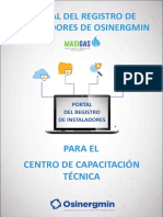Folleto Centros de Capacitacion - Portal Del Registro de Instaladores PDF