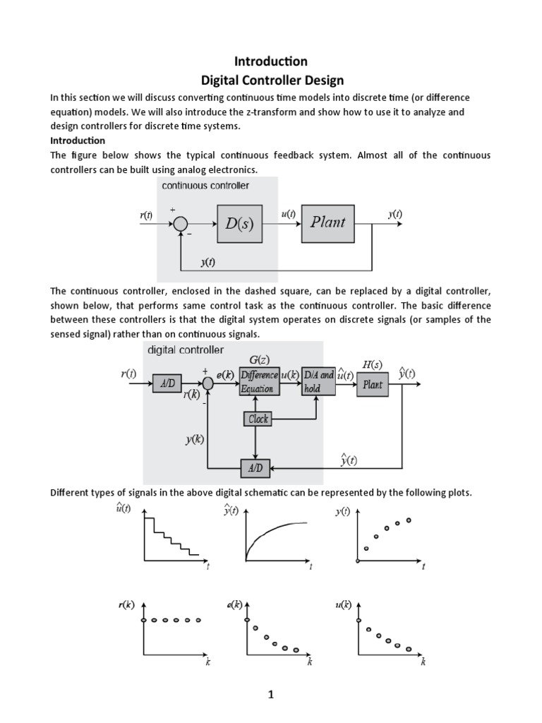 Digital Controller Design and Analysis | PDF | Electric Motor | Control ...