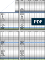 Domino Game Score Sheet