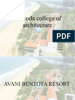 Yashoda college of architecture presents Avani Bentota Resort by Geoffrey Bawa